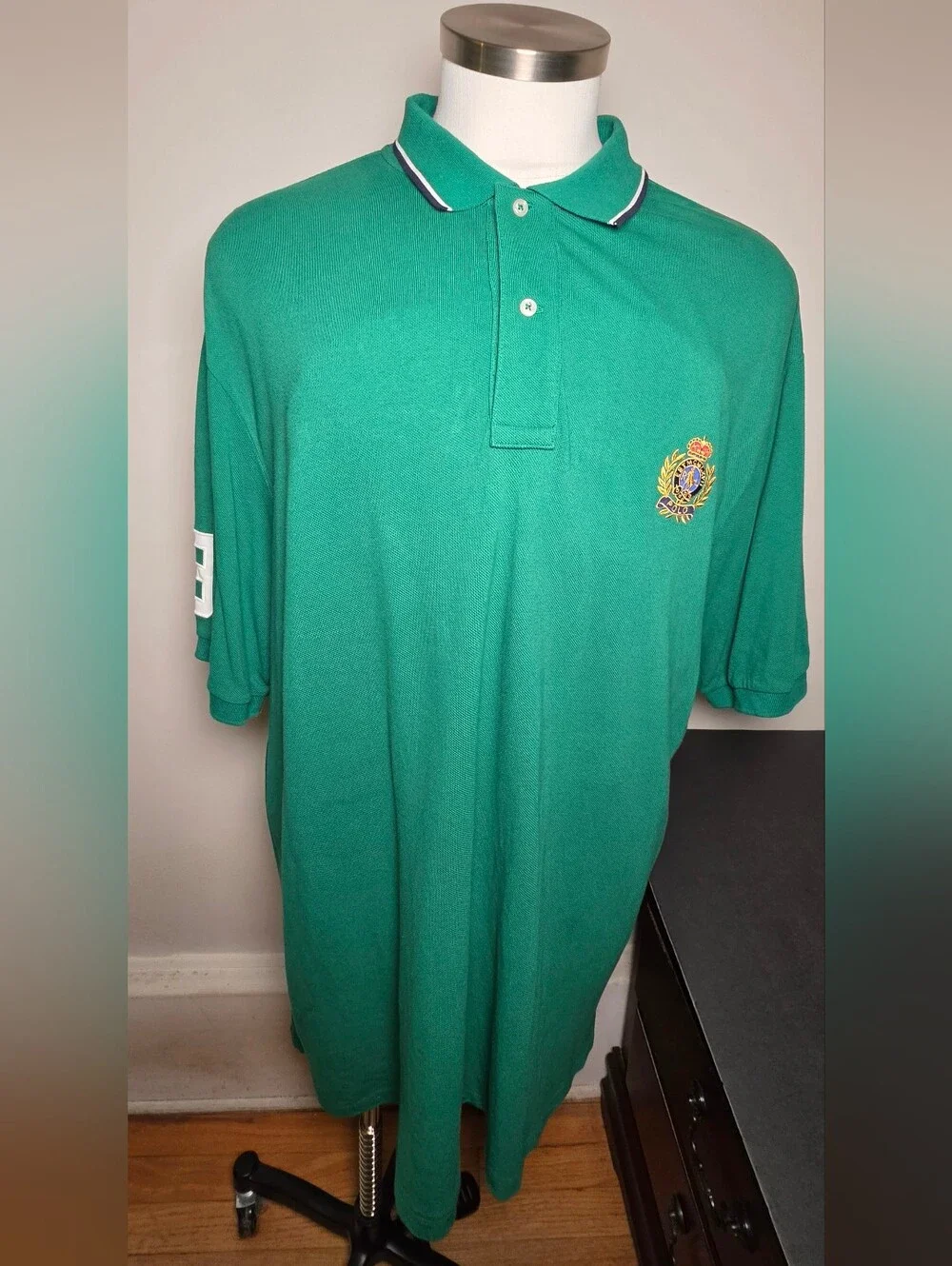 Ralph Lauren Green RLPC Embroidered Polo Shirt
